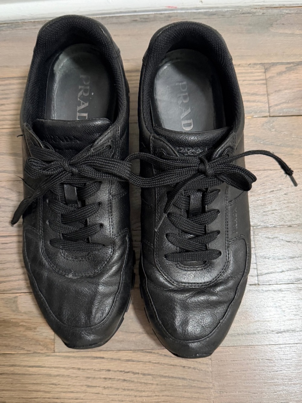 Black men’s Prada sneakers